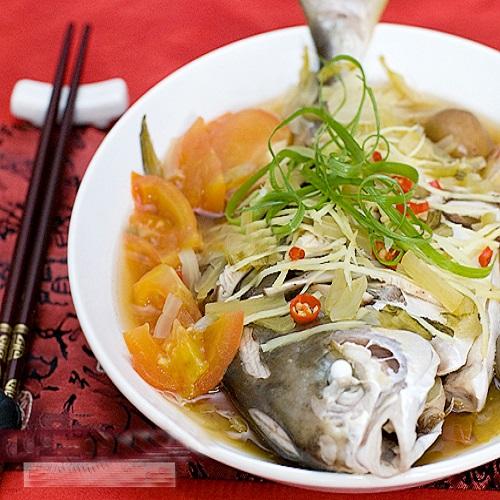 cá chim hấp bia